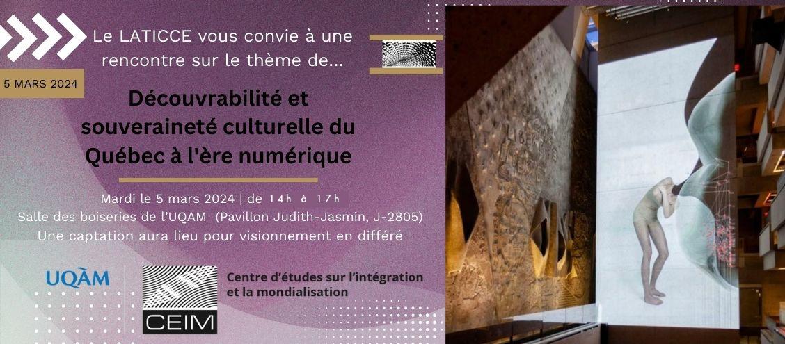 Découvrabilité et souveraineté culturelle du Québec à l'ère du numérique