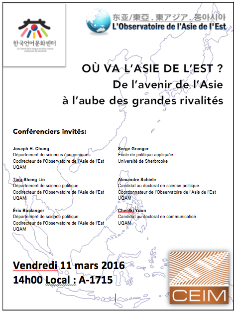 Où va l'Asie de l'Est ? De l'avenir de l'Asie, à l'aube des grandes rivalités