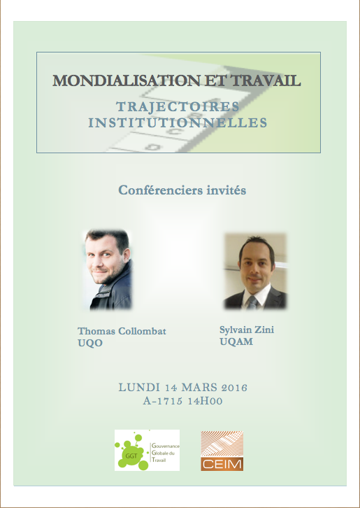 Mondialisation et travail : trajectoires institutionnelles