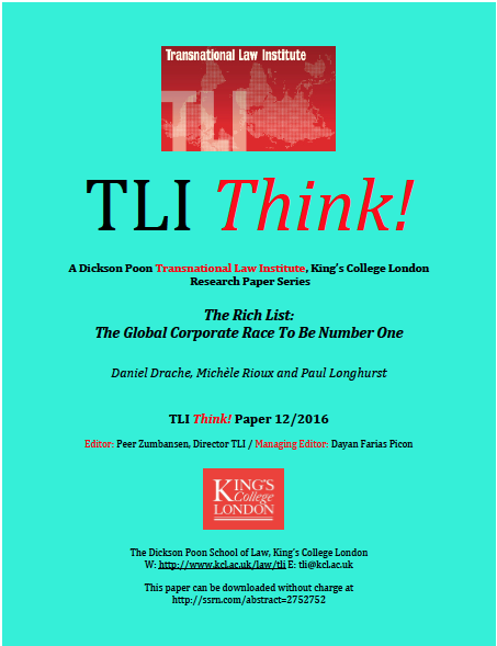 The Rich List : The Global Corporate Race to Be Number One