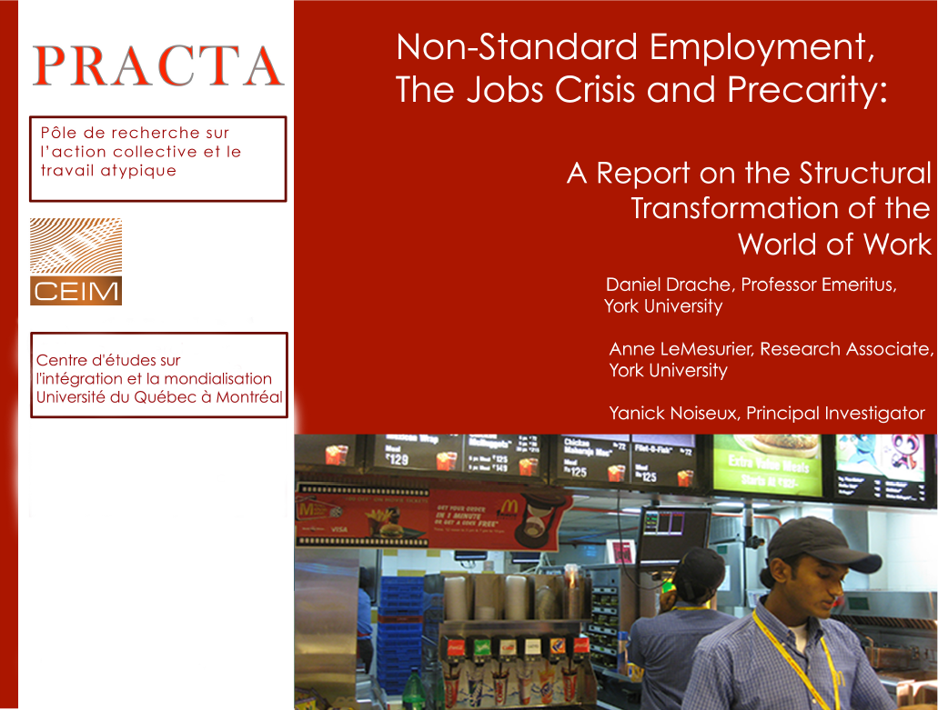 Non Standard Employment, the Jobs Crisis and Precarity