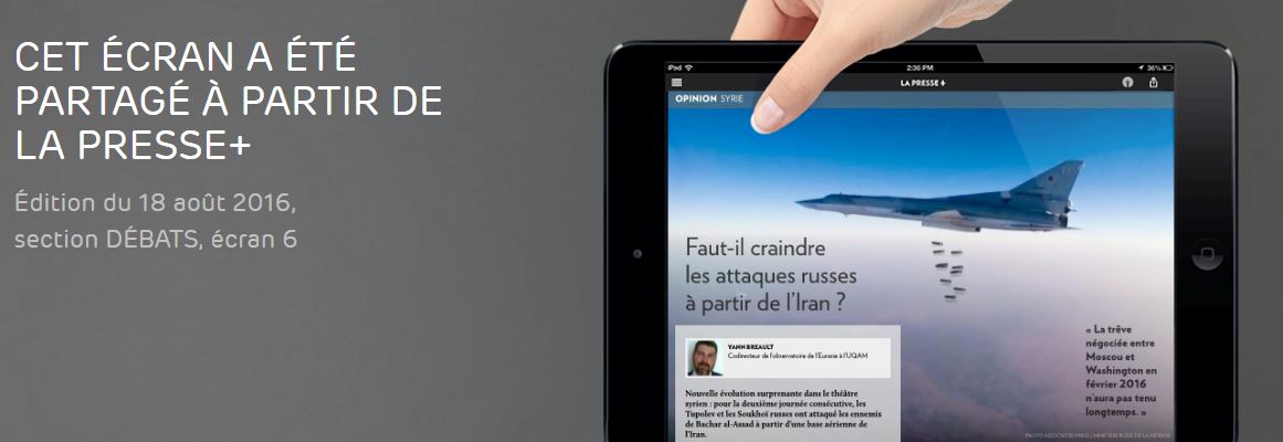 Faut-il craindre les attaques russes à partir de l'Iran ?