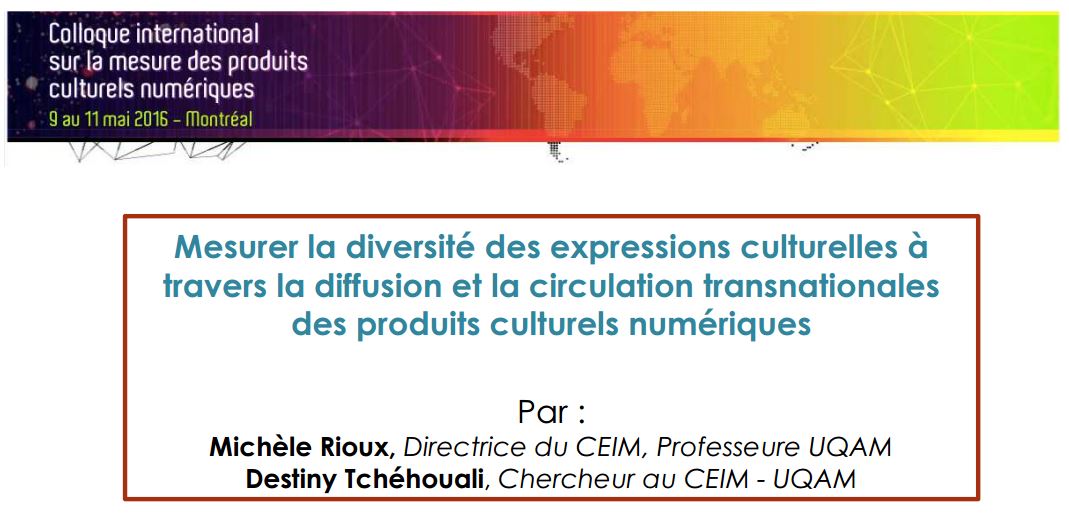 Mesurer la diversité des expressions culturelles