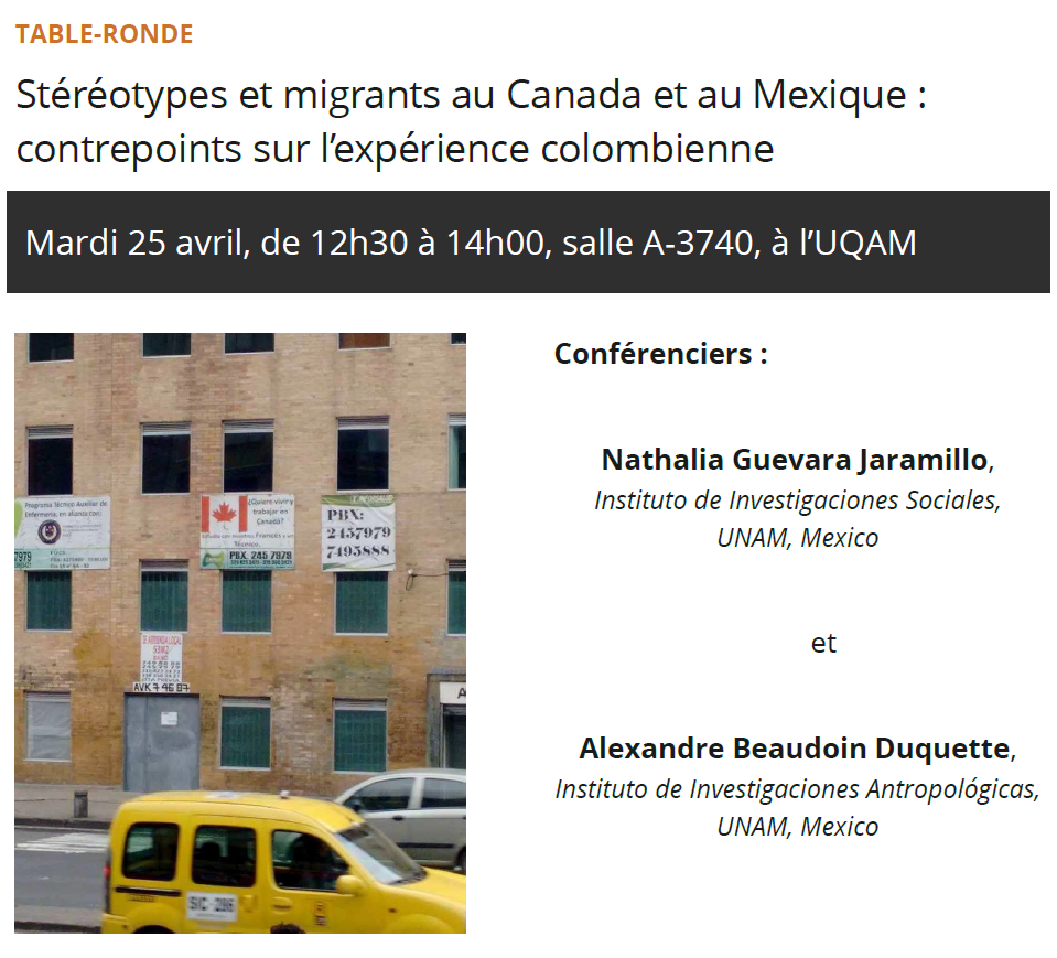 Stéréotypes et migrants au Canada et au Mexique : contrepoints sur l'expérience colombienne