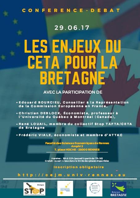 Les enjeux du CETA pour la Bretagne