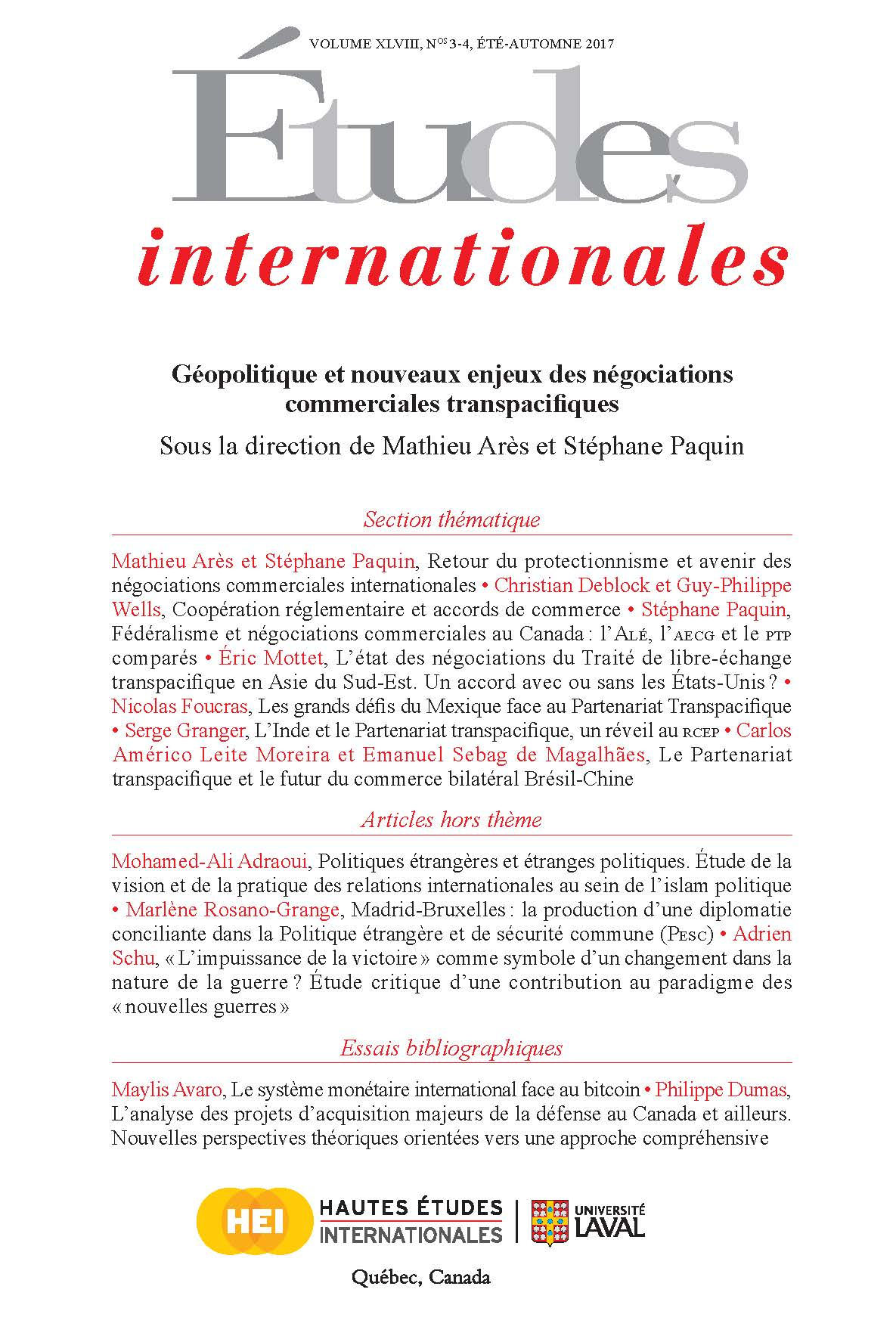 Géopolitique et nouveaux enjeux des négociations commerciales transpacifiques