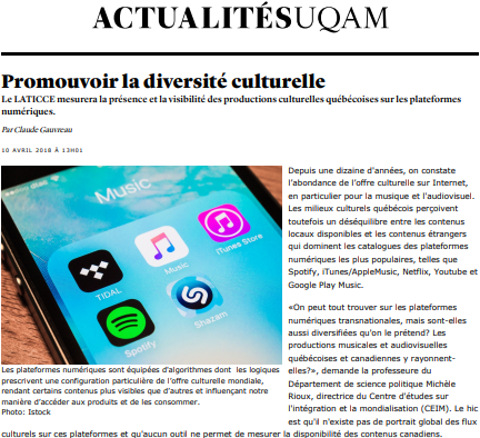 Promouvoir la diversité culturelle