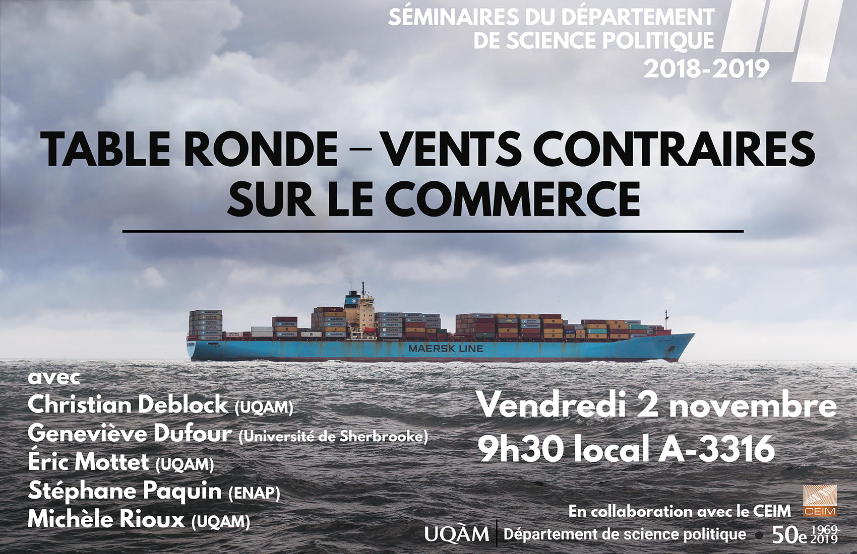 Vents contraires sur le commerce