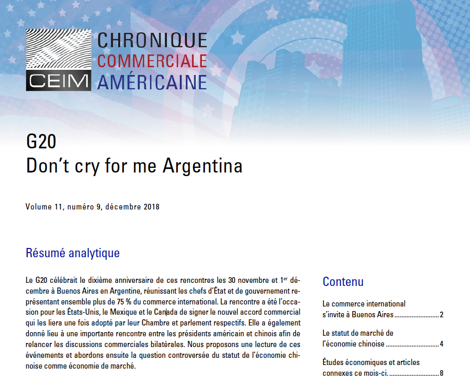 G20 Don't cry for me Argentina