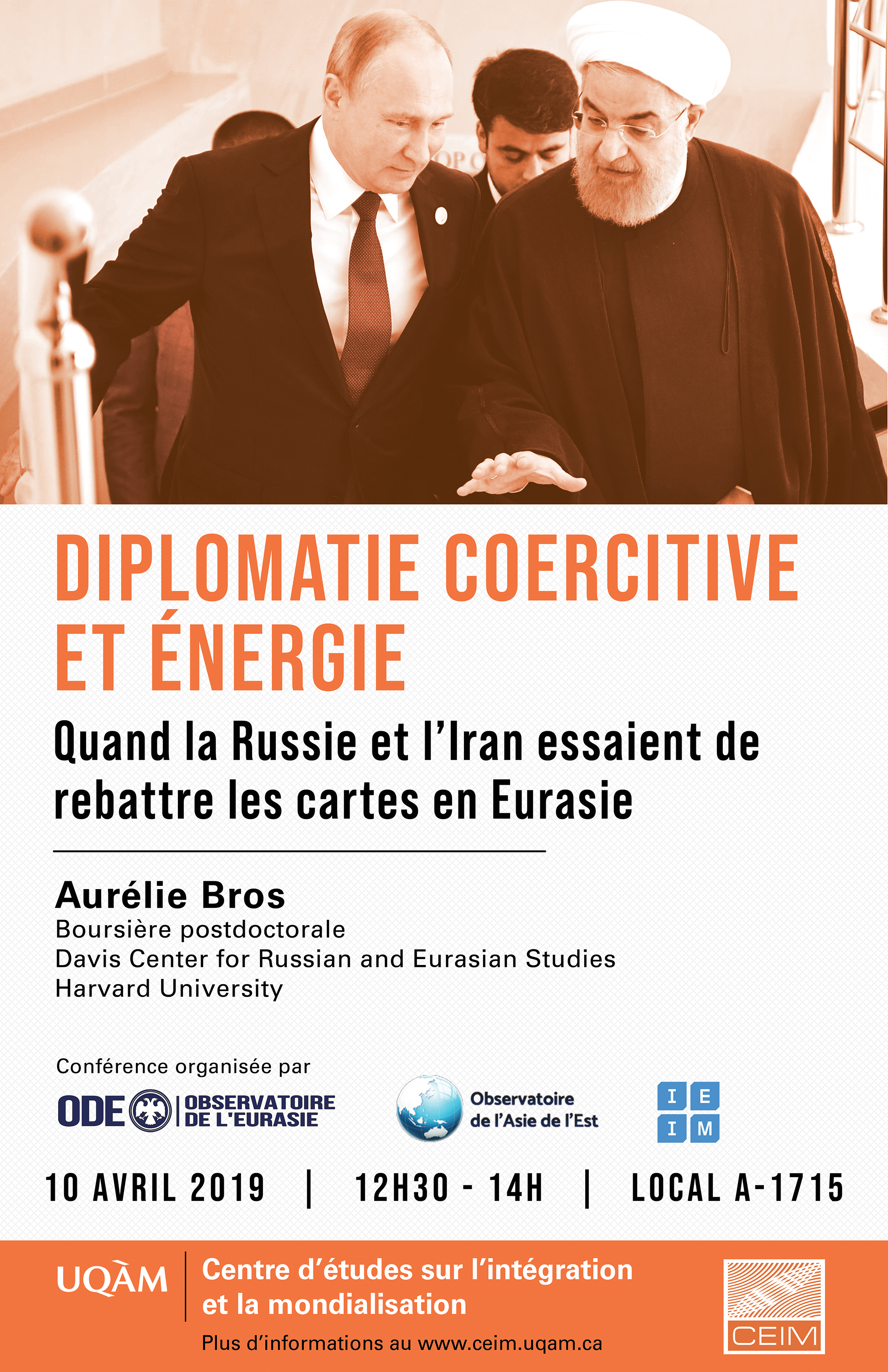 Diplomatie coercitive et énergie. Quand la Russie et l'Iran essaient de rebattre les cartes en Eurasie