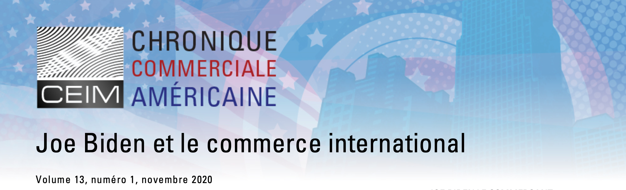 Joe Biden et le commerce international