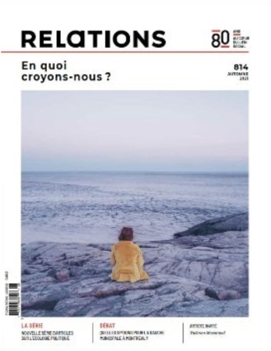 Récipiendaire de la Bourse Bertrand - Revue Relations 2021-2022