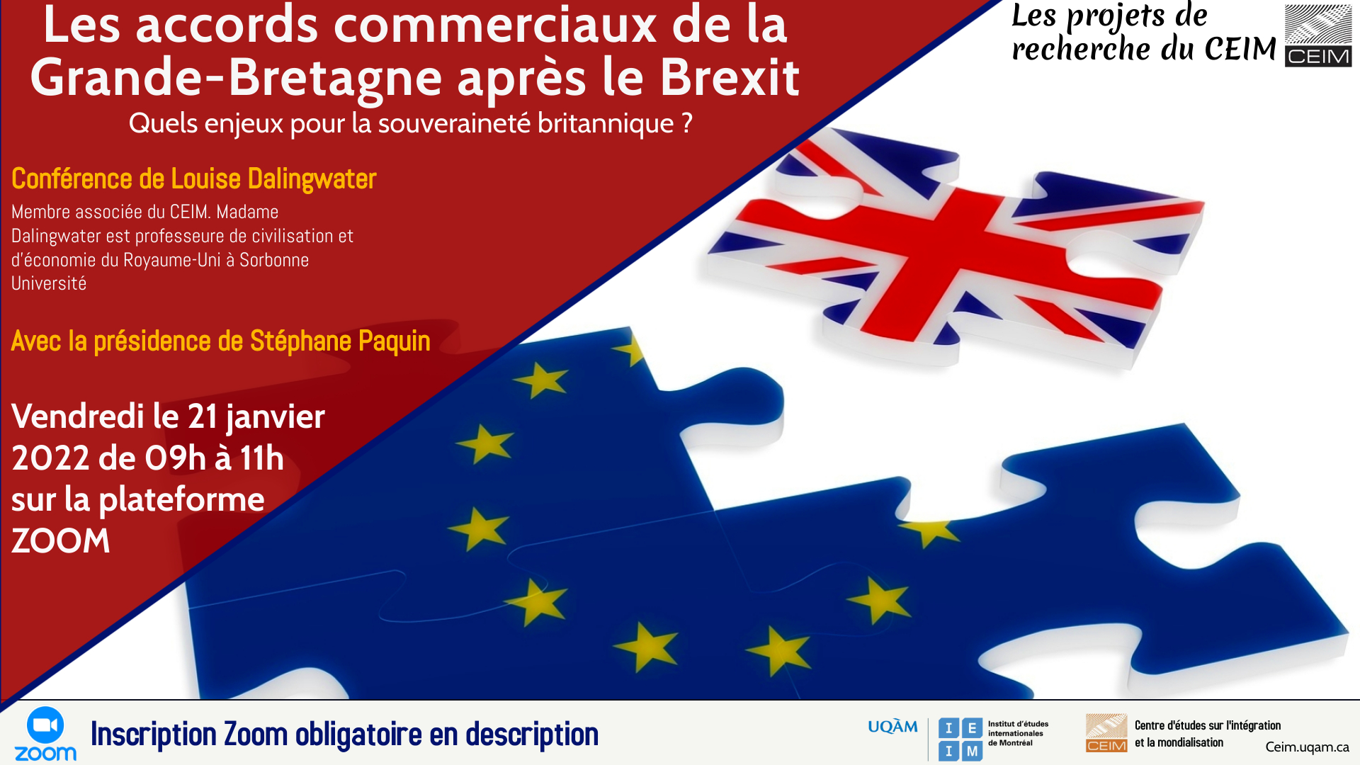 Les accords commerciaux de la Grande-Bretagne après le Brexit : Quels enjeux pour la souveraineté britannique ? 