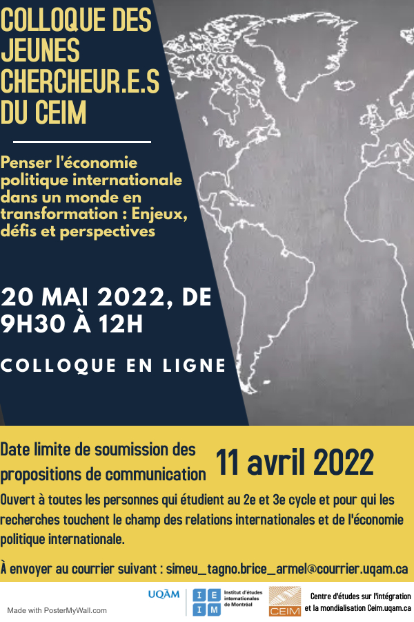 Colloque des jeunes chercheur.e.s du CEIM 2022