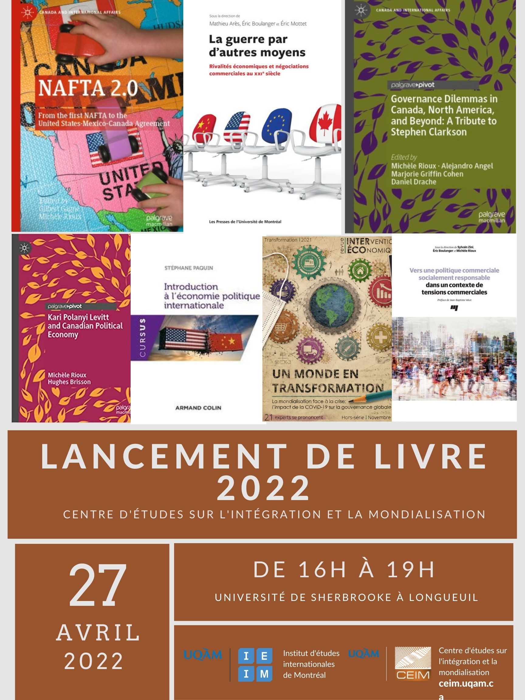 Lancement de livre 2022 - Centre d'études sur l'intégration et la mondialisation (CEIM)