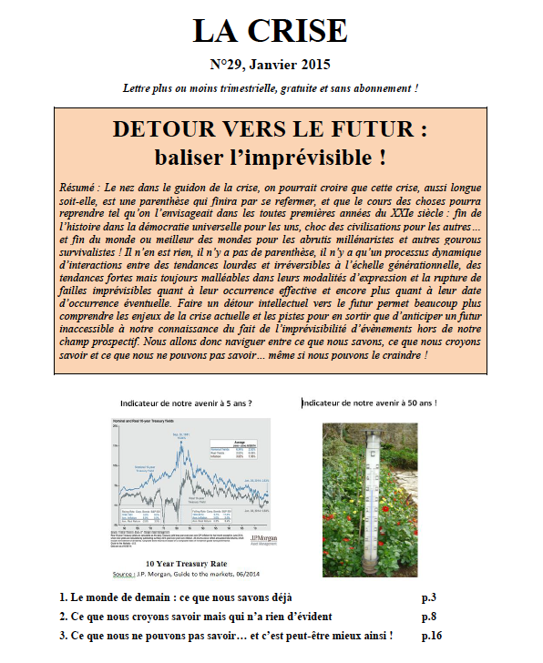 DETOUR VERS LE FUTUR : baliser l'imprévisible !