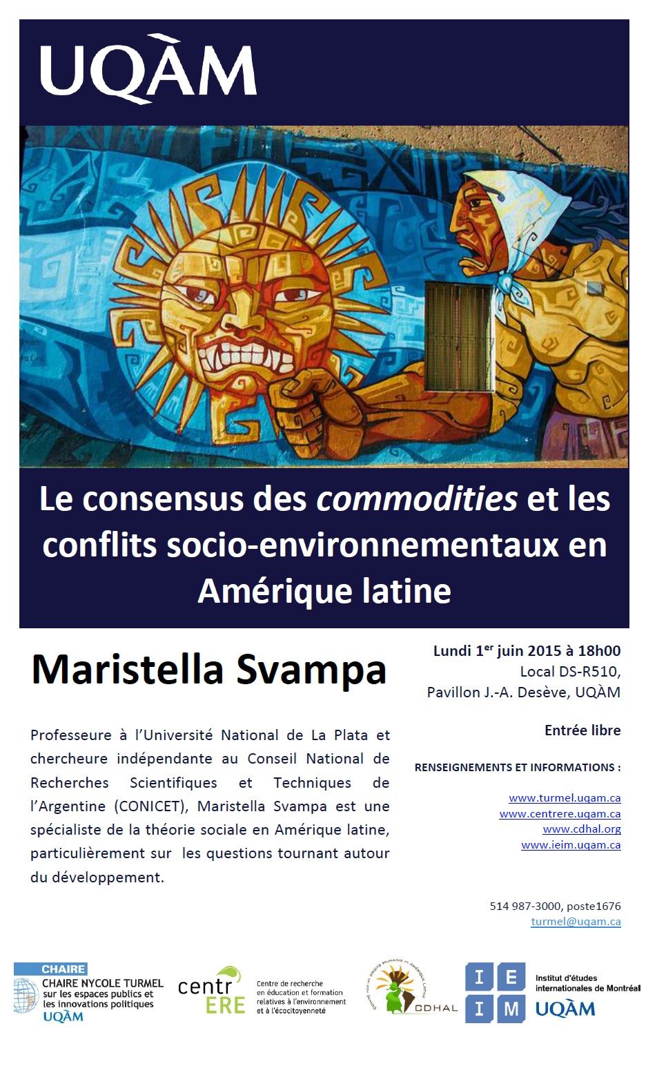 Conférence publique de Maristella Svampa : « Le consensus des commodities et les conflits socio-environnementaux en Amérique latine »