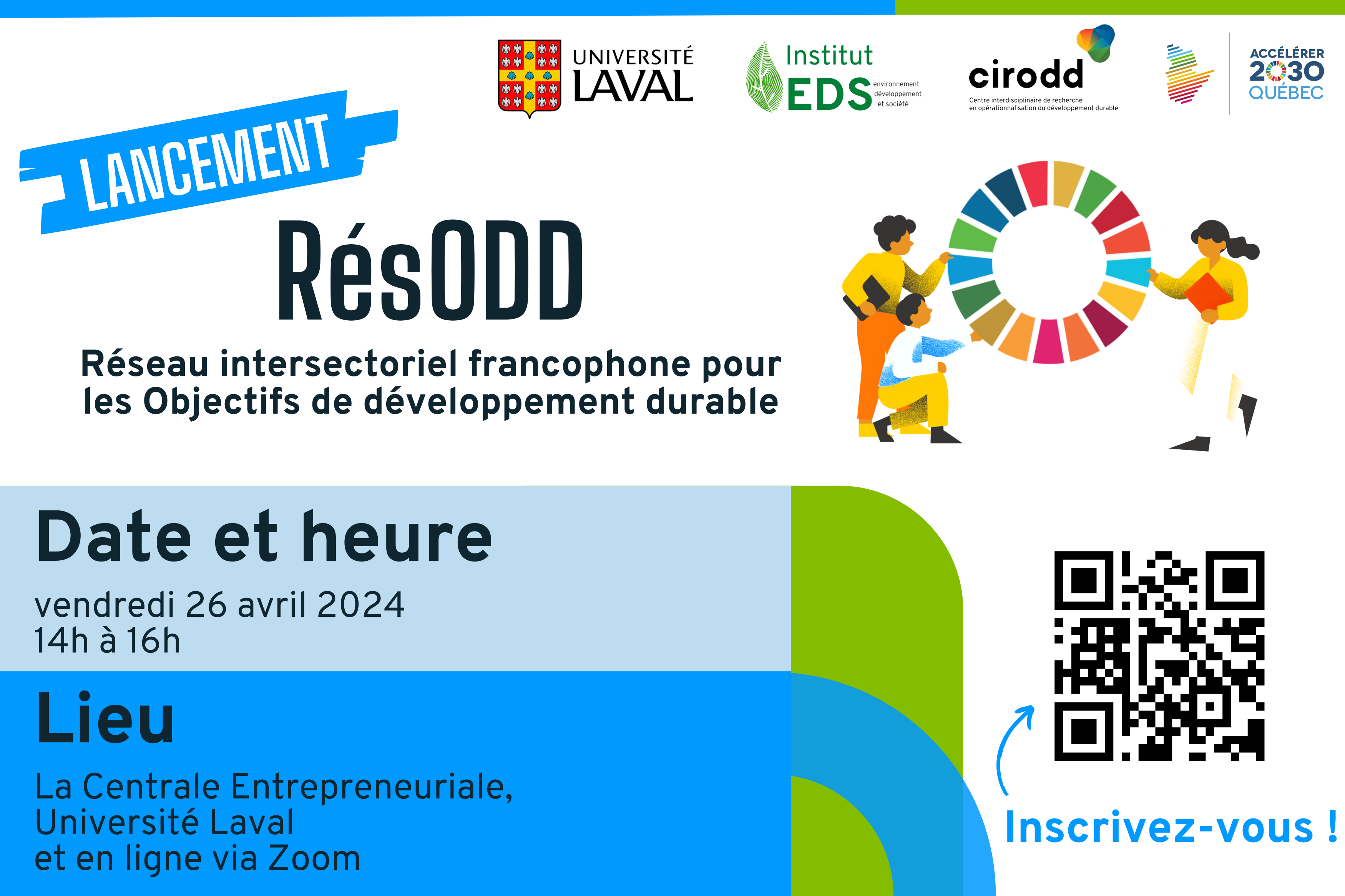 Après plusieurs années de co-construction, le RésODD : Réseau intersectoriel francophone pour les Objectifs de développement durable sera officiellement lancé - et nous aimerions vous y voir !