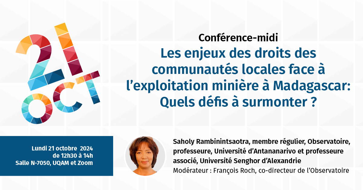 Les enjeux des droits des communautés locales face à l'exploitation minière à Madagascar : Quels défis à surmonter ?