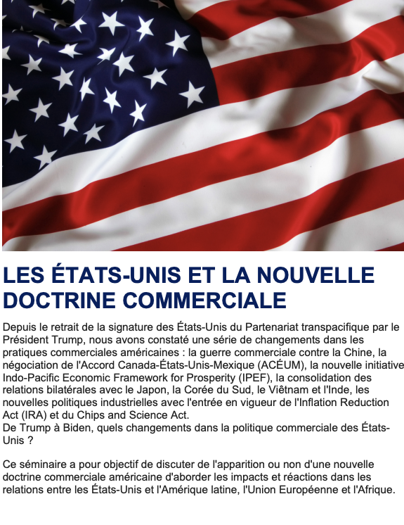LES ÉTATS-UNIS ET LA NOUVELLE DOCTRINE COMMERCIALE