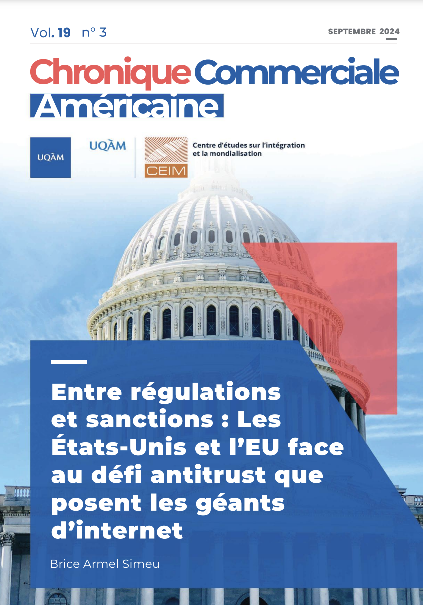 Entre régulations et sanctions : Les États-Unis et l'EU face au défi antitrust que posent les géants d'internet