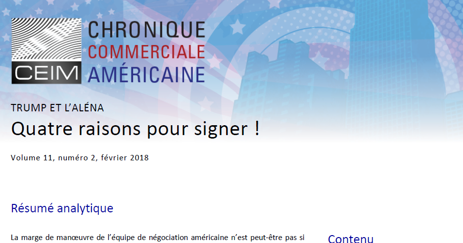 Quatre raisons pour signer !