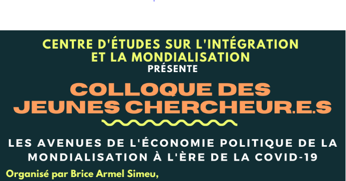 Les avenues de l'économie politique de la mondialisation à l'ère de la COVID-19