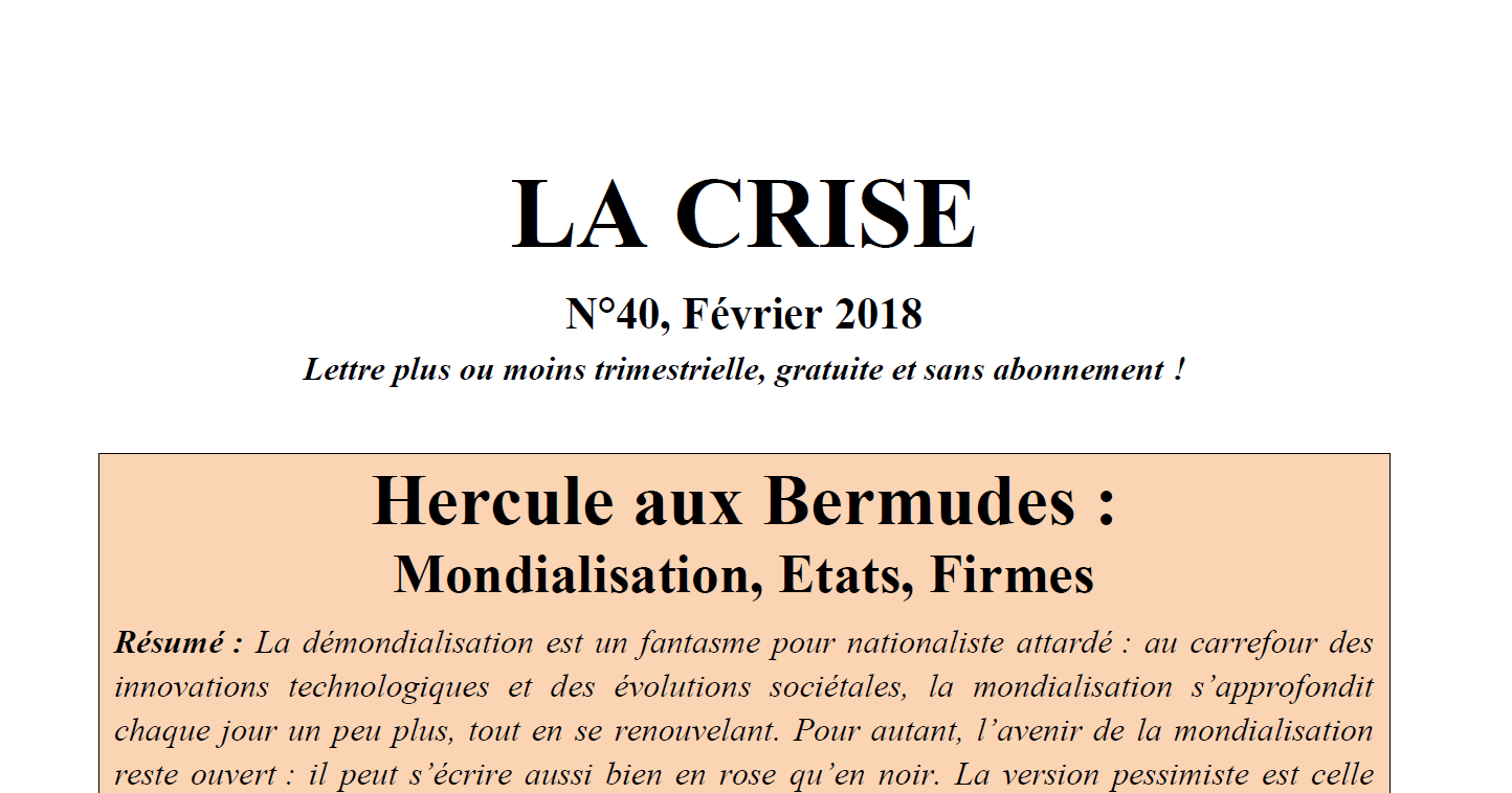 Hercule aux Bermudes : Mondialisation, Etats, Firmes