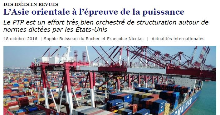 L'Asie orientale à l'épreuve de la puissance