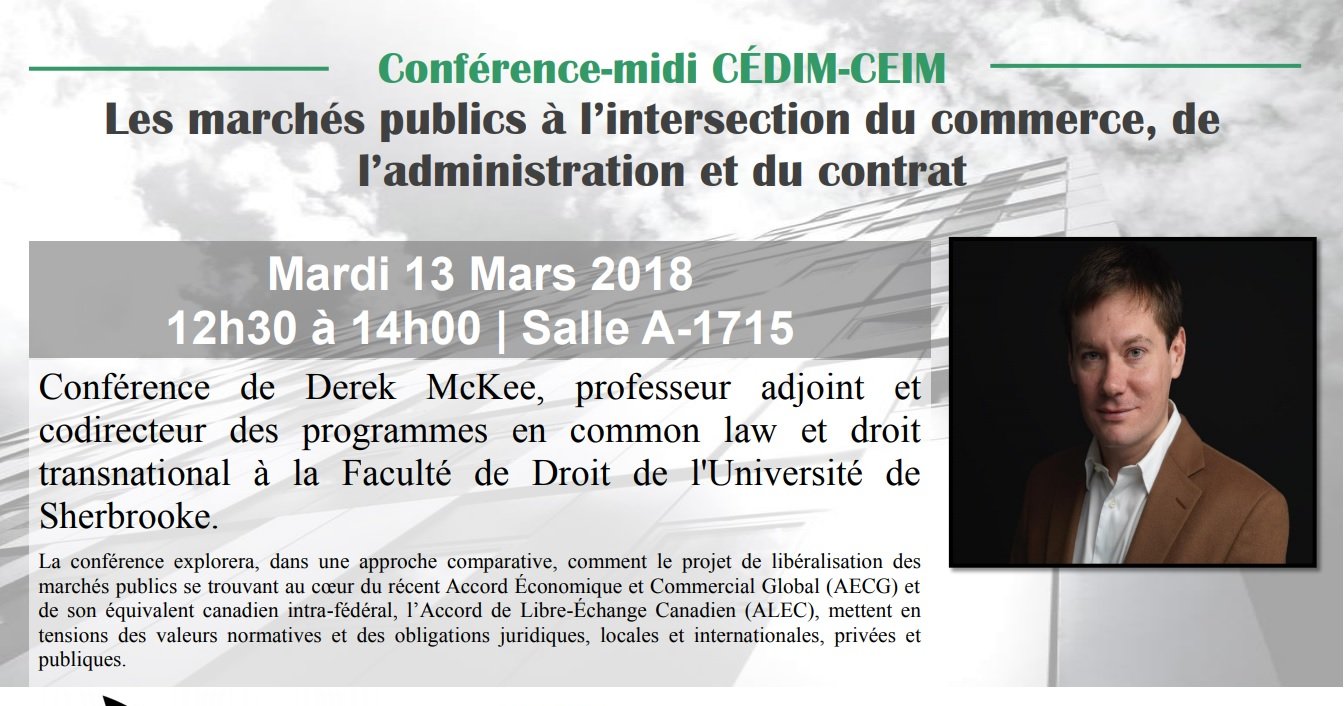 Les marchés publics à l'intersection du commerce, de l'administration et du contrat