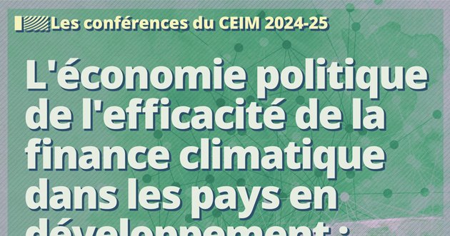 L'économie politique de l'efficacité de la finance climatique dans les pays en développement : Les marchés du carbone, les fonds pour le climat et l'État