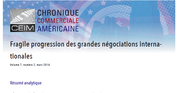 Fragile progression des grandes négociations internationales
