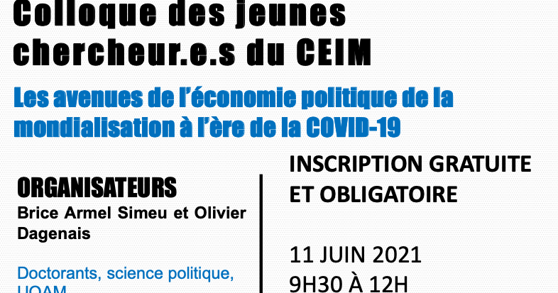 Colloque des jeunes chercheur.e.s du CEIM 2021