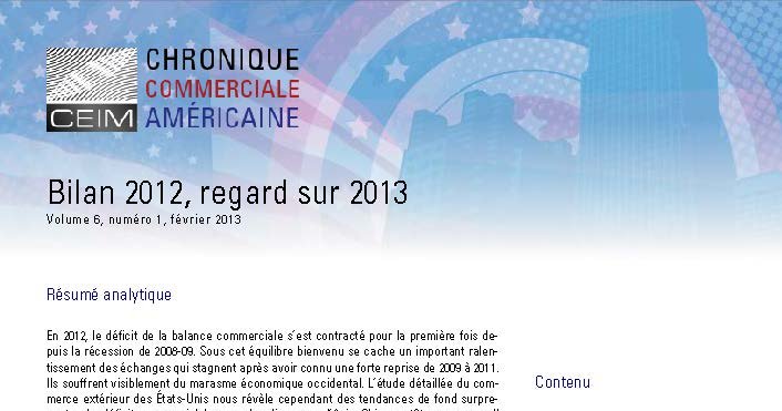 Bilan 2012, regard sur 2013