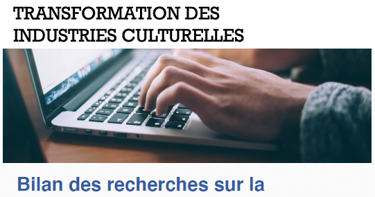Conférence - Transformation des industries culturelles 2017-2020 - Conférence-bilan des recherches du LATICCE sur la découvrabilité en ligne
