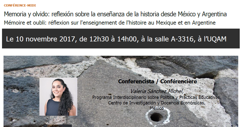 Memoria y olvido : reflexión sobre la enseñanza de la historia desde México y Argentina