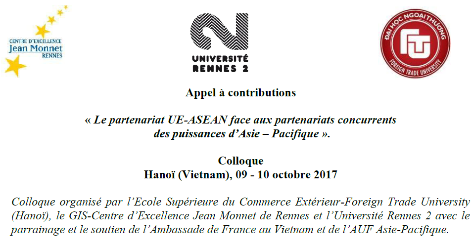 Le partenariat UE-ASEAN face aux partenariats concurrents des puissances d'Asie–Pacifique